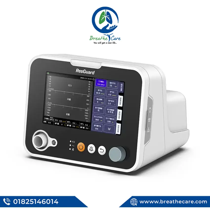 ResGuard-series-Non-invasive-ventilator2 BiPAP Machine with Battery Back Up - ResGuard Non-Invasive Ventilator - Image 1
